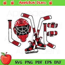 ice hockey sport svg, valentines day svg