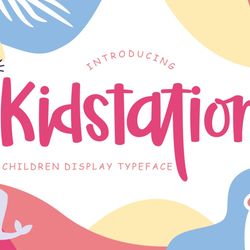 Kidstation Fun Children Display Trending Fonts - Digital Font