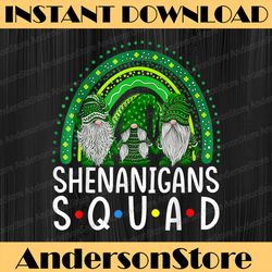shenanigans squad rainbown png, funny st patricks day png, gnomes png, digital file, png high quality, sublimation