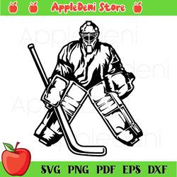 hockey goalie svg, sport svg, ice hockey svg, goaltender svg, goalie gear svg