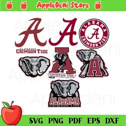 Alabama Crimson Tide Svg, Sport Svg, NCAA Football Svg, Football Svg, University of Alabama