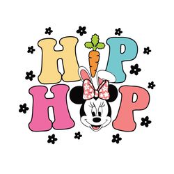 Hip Hop Easter Minnie Mouse SVG Retro Easter SVG Cutting File Design