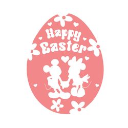 Easter Egg Disney Love SVG Mickey Mouse And Minnie Mouse SVG Cricut For Files