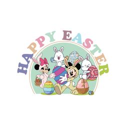 Happy Easter Disney World SVG Files Mickey Easter SVG Cutting Design