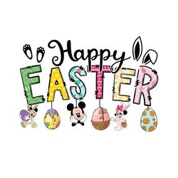 Happy Easter Disney Walt SVG PNG Easter Eggs SVG File Design