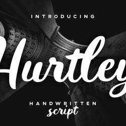 Hurtley Handwritten Script Trending Fonts - Digital Font