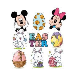 Mickey And Friends Easter SVG Easter Vacation Best SVG Files