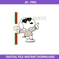 Snoopy Gucci Png, Gucci Logo Png, Gucci Brand Png, Cartoon Gucci Png, Ai Digital File