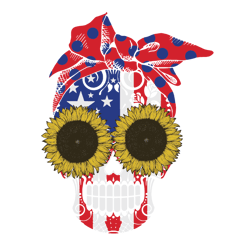 4th Of July Women Skull Svg, Independence Day Svg, 4th Of July Svg, America Flag Svg, American Svg, Proud Day Svg, Freed