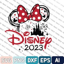 cartoon 2023 family trip svg, cartoon family vacation svg, cartoon gif svg, magic kingdom svg, cartoon group svg
