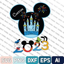personalized cartoon family 2023 svg, cartoon family svg, cartoon world svg