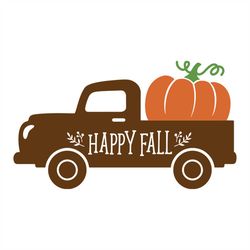 Old Vintage Truck Harvest Pumpkin Fall Thanksgiving Day Svg