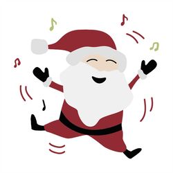 Santa Jump svg, Christmas Svg, Cute Santa Claus Svg, Christmas Gift Svg, Merry Christmas Svg, Christmas Day Svg, Reindee