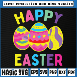 happy easter day, cute colorful egg svg, easter bunny svg, ecarrot svg, easter svg, st patricks day, digital download