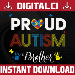 Proud Autism Brother svg, png, jpg, pdf, dxf