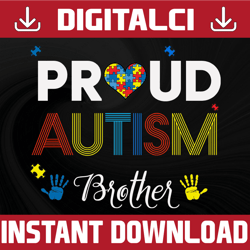 proud autism brother svg, png, jpg, pdf, dxf