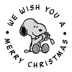 We wish you a merry christmassnoopy svg, Christmas Svg, Snoopy Svg, Christmas Snoopy Svg, Christmas Gift Svg, Merry Chri