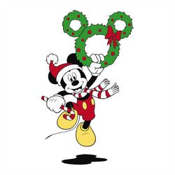 Mickey mouse svg, Christmas Svg, Mickey Mouse Svg, Mickey Mouse Wreath Svg, Christmas Gift Svg, Merry Christmas Svg, Chr