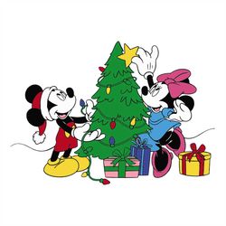 Mickey & Minnie Christmas svg, Christmas Svg, Christmas Disney Svg, Mickey Svg, Minnie Svg, Christmas Gift Svg, Merry Ch