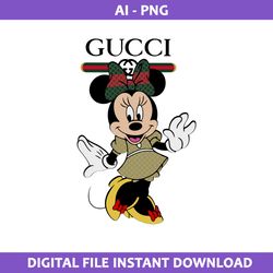 minnie mouse gucci fashion brand png, minnie mouse gucci png, disney gucci png, gucci logo png, ai file