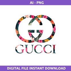 gucci pattern flower png, gucci fashion brand png, gucci brand png, fashion brand png, digital ai file