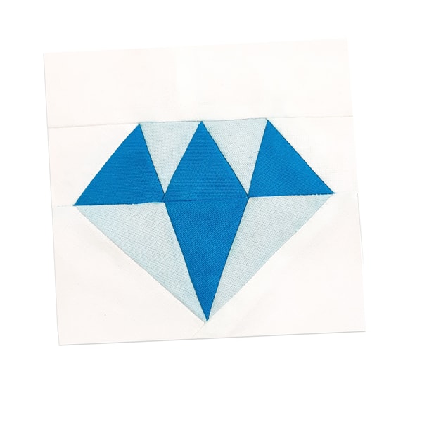 Diamond Pattern Block Diamond Quilt Block Pattern, Foundation Paper Piecing PDF | Inspire Uplift