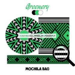 PATTERN: Tapestry crochet bag / wayuu mochila bag / Greenery 821