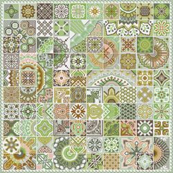 Cross Stitch Pattern Sampler Ornament Squares Tile Quaker Pattern PDF Digital File 293