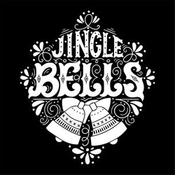 Jingle Bells Hand Drawn Winter Holiday svg, Christmas Svg, Jingle Bells Svg, Christmas Gift Svg, Merry Christmas Svg, Ch