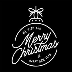 Merry Christmas Happy New Year Lettering Stock svg, Christmas Svg, Christmas Gift Svg, Merry Christmas Svg, Christmas Da