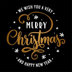 Merry Christmas Happy New Year Lettering Stock Vector svg, Christmas Svg, Christmas Gift Svg, Merry Christmas Svg, Chris