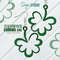 Shamrock Earring SVG Laser Cut Files St Patricks Day SVG Earrings SVG Glowforge Files SS.png