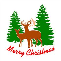 Merry Christmas Deer svg, Christmas Svg, Christmas Gift Svg, Merry Christmas Svg, Christmas Day Svg, Reindeer Svg, Chris