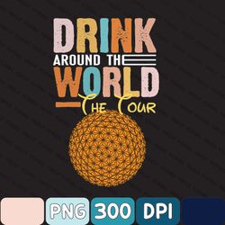 Cartoon Epcot World Tour Png, Retro Cartoon Epcot Png, Mickey And Friends, Epcot Center 1982 Png, Drinking Around The Wo