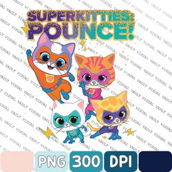 cartoon junior superkitties pounce! full team png, cartoon junior music png, cartoon png, cartoon vacation png