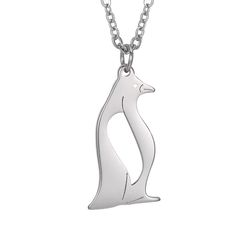 Penguin pendant, Animal necklace