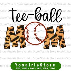 tee-ball mom png, leopard tee-ball mom sublimation designs downloads, hand drawn png file for teeball mama clipart files