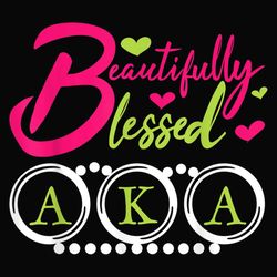 beautifully blessed aka png, alpha kappa alpha png, alpha kappa png, kappa png digital download