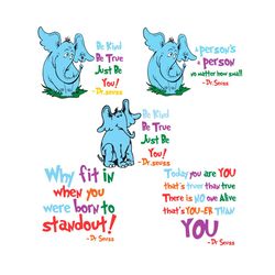 horton hears a who svg be kind be true just be you svg dr seuss svg