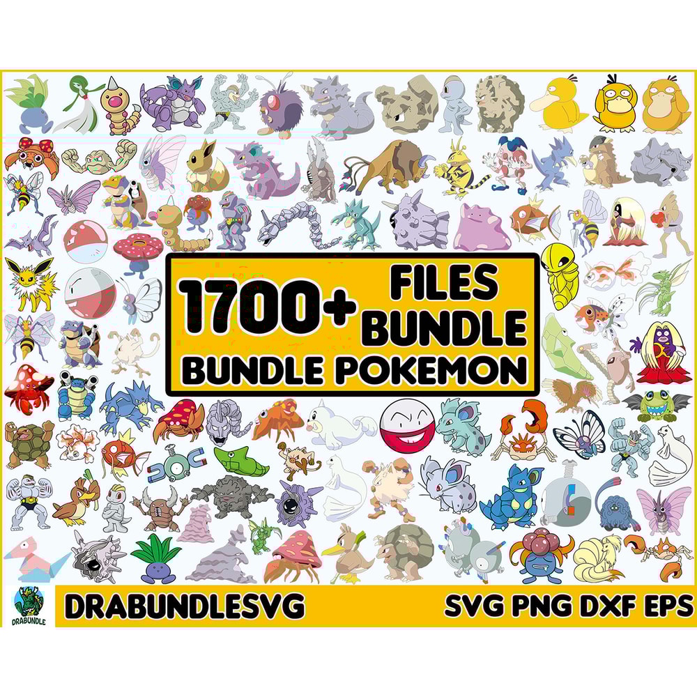 1700 Pokemon svg, Pokemon Characters, Pokemon Layered Svg, Pikachu Svg, Pokemon Bundle Svg, Cut Files, Pokemon Vector, Clipart, Pokemon Instant Download.jpg