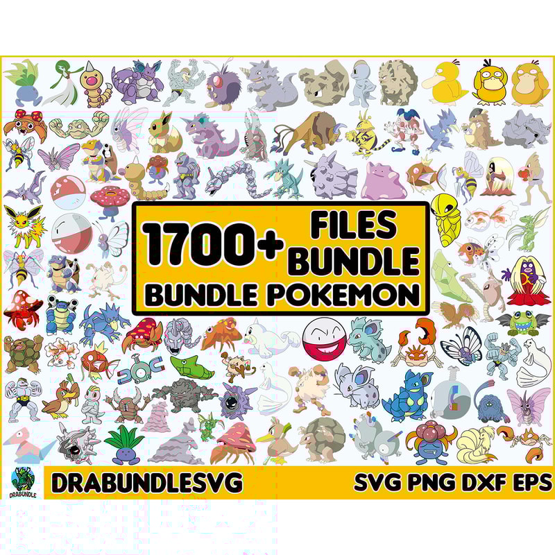1700 Pokemon svg, Pokemon Characters, Pokemon Layered Svg, Pikachu Svg, Pokemon Bundle Svg, Cut Files, Pokemon Vector, Clipart, Pokemon Instant Download.jpg