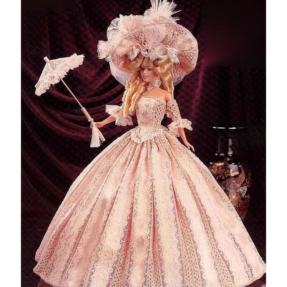 Fashion doll Barbie gown crochet.jpg