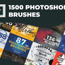 Ultimate Photoshop Brushes Bundle: Unlock Your Creativity with 1500 Unique Brushes for Stunning Digital Art Projects!