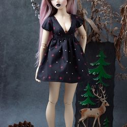 Fairyland Minifee MSD BJD Clothes - Black mini dress