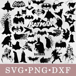 Batman svg, Batman bundle svg, png, dxf, svg files for cricut, movie svg, clipart