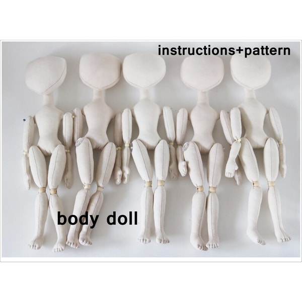 Cuddle Body Pattern PDF tutorial Doll Body 12in of the doll Soft Doll PATTERN Cl | Inspire ...