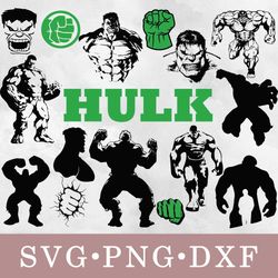 Hulk svg, Hulk bundle svg, png, dxf, svg files for cricut, movie svg, clipart