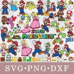 Super Mario svg, Super Mario bundle svg, png, dxf, svg files for cricut, movie svg, clipart