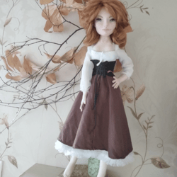 doll. angelica. art doll, collectible doll, boudoir doll, beautiful doll, gift, textile doll