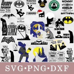 Batman svg, Batman bundle svg, png, dxf, svg files for cricut, movie svg, clipart